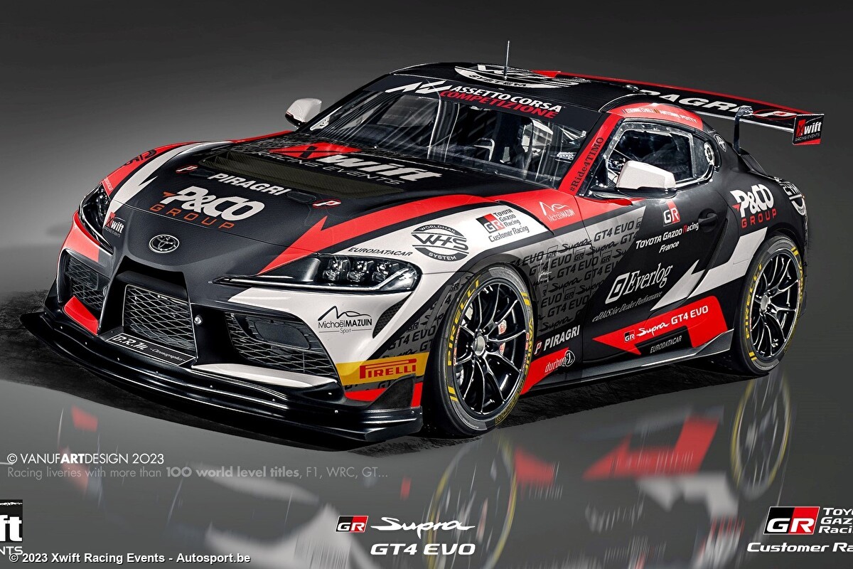Xwift Racing Xwift Racing Events toont kleuren Toyota GR Supra GT4 - Autosport.be