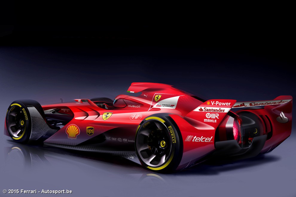 Dit is een toekomstige F1wagen volgens Ferrari (+ Foto's) Autosport.be