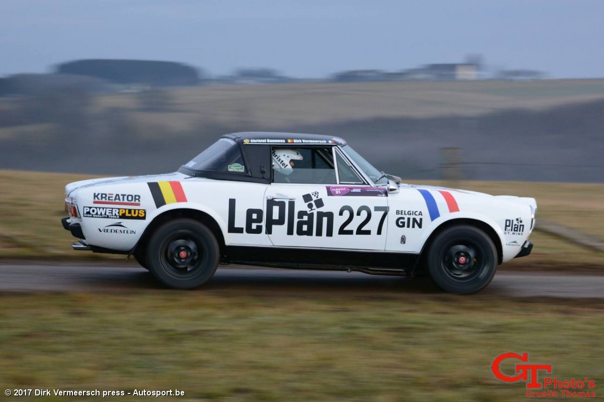 Spa Rally: Dirk Vermeersch met Fiat 124 Spider GT in Belgian Historic ...