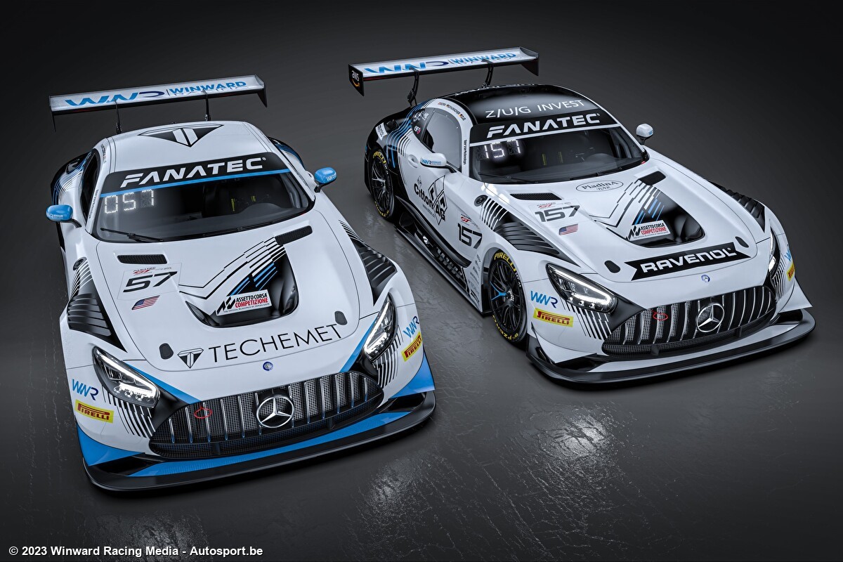 Winward Racing Team Transporter Winward Racing met twee Mercedes-AMG’s naar de Fanatec GT Endurance Cup ...