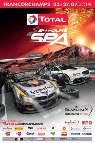 Affiche 24 Hours of Spa 2014