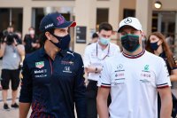 Sergio Pérez en Valtteri Bottas