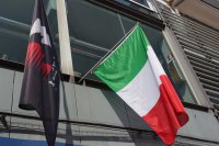 Italiaanse - & FIA vlag F1 GP Italië 2016