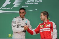 Hamilton en Vettel