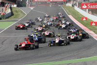 Start GP3 race 1 Spanje 2013