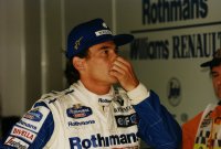 Ayrton Senna na de crash van Roland Ratzenberger