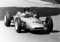 Dan Gurney in de Porsche F1 in 1962
