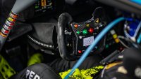 De cockpit van de Lamborghini Super Trofeo