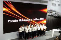 De Porsche-fabriekspiloten in Le Mans