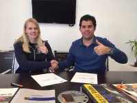 Beitske Visser & AVF baas Adrián Vallés