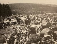 Duizenden toeschouwers tijdens de GP Moto van de RACB 1921