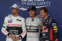 Jenson Button - Nico Rosberg - Sebastian Vettel