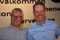 Vincent Deschans & laureaat Jeffrey Van Hooydonk