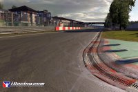 Het detailleringsniveau ligt heel hoog in iRacing, dit is een beeld van de chicane in Zolder