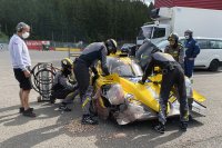 De schade aan de Racing Team Nederland Oreca valt op het eerste zicht goed mee