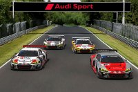 Historische kleurenschema's voor de Audis GT3 tijdens de 24H Nürburgring