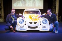 Nicolas Deturck (Marketing Manager VW) en Marc Van Dalen (Kronos Events) bij de VW Fun Cup Evo3