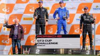 Podium Porsche GT3 Cup Challenge Benelux Zandvoort 2016