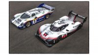 Porsche 956 en Porsche 919 Hybrid Evo