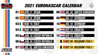 Kalender 2021 NASCAR Whelen Euro Series