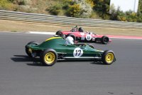 Close racing in de Historic Monoposto Racing serie