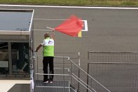 Rode vlag tijdens de 24 Uren van de Nürburgring