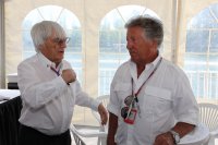 Bernie Ecclestone en Mario Andretti