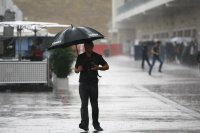 Regen tijdens de F1 GP Verenigde Staten 2015