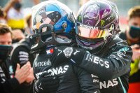 Lewis Hamilton en Valtteri Bottas