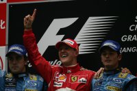 Michael Schumacher wint de Chinese GP 2006