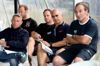TopRun-crew: wachten op wagen...