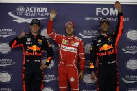 Verstappen, Vettel en Ricciardo