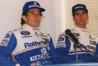 Ayrton Senna en Damon Hill