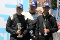 Robbe Janssens, Alain De Jong en Kris De Strijker op het podium