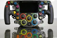 Het stuurwiel van de Porsche 919 Hybrid