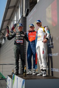 Podium Porsche Carrera Cup Benelux Spa 2022 Race 1 - Koen Wauters - Jan Lauryssen - Tom Boonen