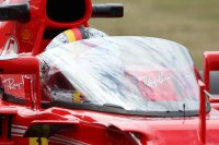 Het Shield op de Ferrari van Vettel