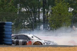 De crash van Thomas Preining (Le Mans 2020)