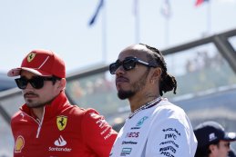 Charles Leclerc en Lewis Hamilton