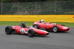 Michel Kuiper en Richard Wilson - Brabham BT4 en Ferrari 246 Dino
