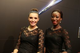 vrouwelijk schoon European Motor Show Brussels 2015