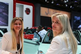 vrouwelijk schoon European Motor Show Brussels 2015
