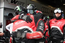 Vreugde bij WRT Audi tijdens de 24H Nürburgring 2015