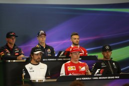 persconferentie rijders GP België 2015
