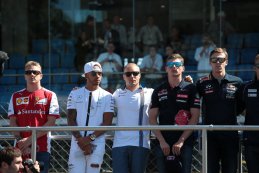Kimi Raïkkönen - Lewis Hamilton - Valtteri Bottas - Max Verstappen - Daniil Kvyat