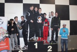 Podium endurance race Bert Longin's No brakes karting trophy t.v.v. VZW Oostrem te Herent