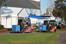 Opbouw paddock Melbourne