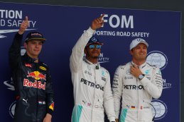 podium F1 GP van Groot-Brittannië 2016