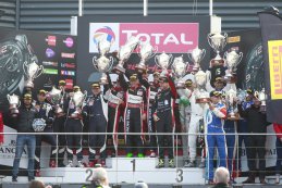 podium AM-klasse 2016 BEC 24 Hours of Spa