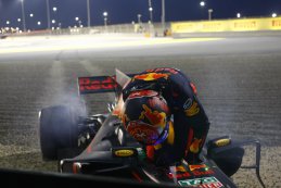 Max Verstappen na crash